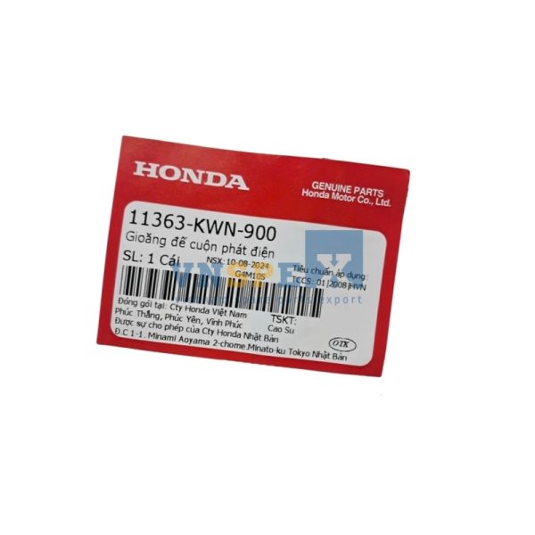 Gioăng đế cuộn phát điện HONDA AIR BLADE,LEAD,PCX,SH,SH MODE (Mã: 11363KWN900) - Hình ảnh 3