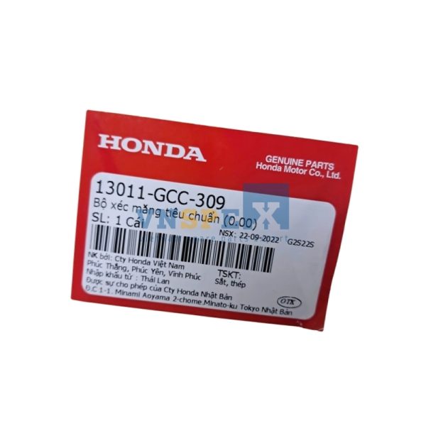 Bộ xéc măng tiêu chuẩn (0.00) HONDA AIR BLADE,CLICK (Mã: 13011GCC309) - Hình ảnh 3