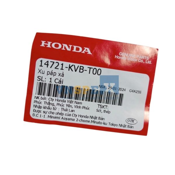 Xu páp xả HONDA AIR BLADE (Mã: 14721KVBT00) - Hình ảnh 3