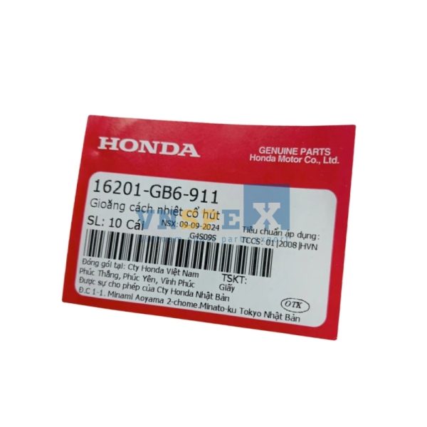 Gioăng cách nhiệt cổ hút HONDA DREAM,WAVE (Mã: 16201GB6911) - Hình ảnh 3