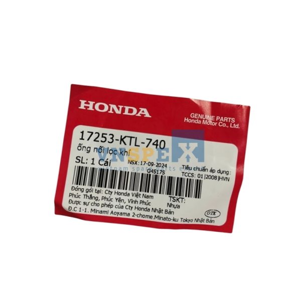 ống nối lọc khí HONDA FUTURE,WAVE (Mã: 17253KTL740) - Hình ảnh 3