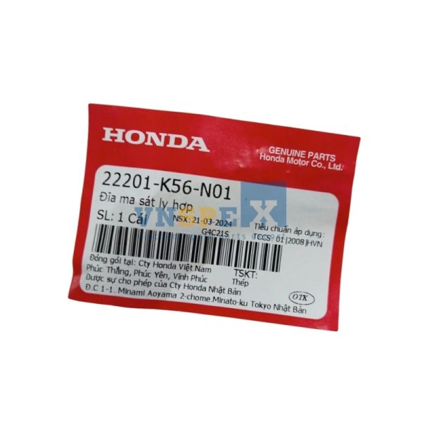 Đĩa ma sát ly hợp HONDA WINNER (Mã: 22201K56N01) - Hình ảnh 3