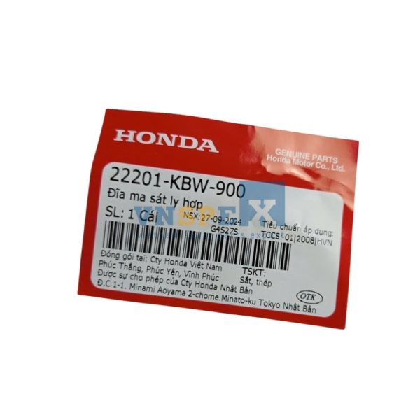 Đĩa ma sát ly hợp HONDA DREAM,FUTURE,WAVE (Mã: 22201KBW900) - Hình ảnh 3