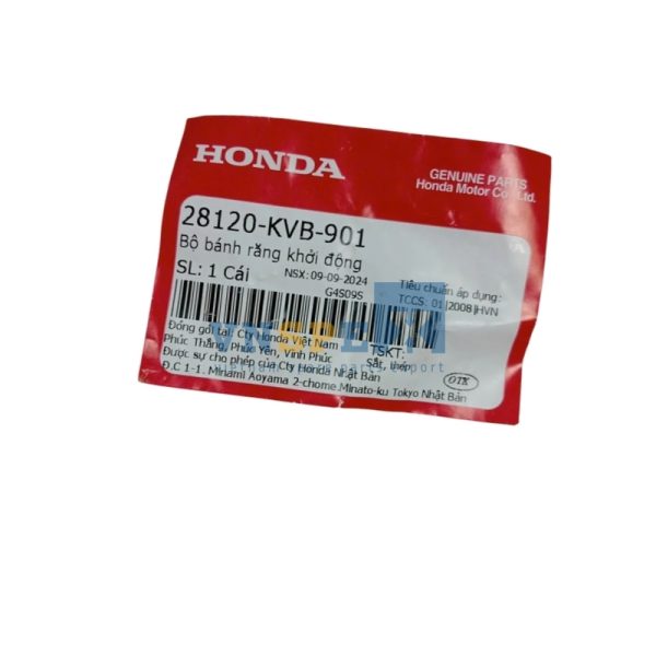 Bộ bánh răng khởi động HONDA AIR BLADE,CLICK,LEAD (Mã: 28120KVB901) - Hình ảnh 3