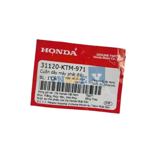 Cuộn dây máy phát điện HONDA FUTURE (Mã: 31120KTM971) - Hình ảnh 3