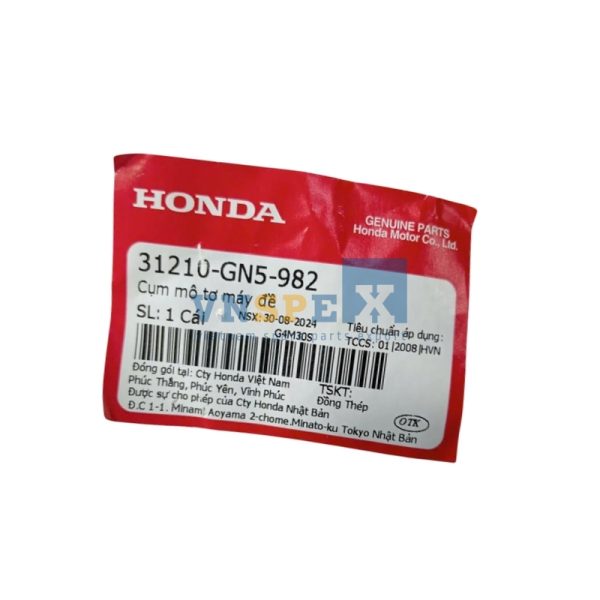 Cụm mô tơ máy đề HONDA DREAM,FUTURE,WAVE (Mã: 31210GN5982) - Hình ảnh 3