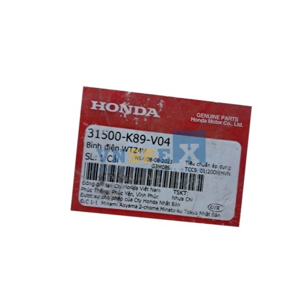 Bình điện WTZ4V HONDA WAVE (Mã: 31500K89V04) - Hình ảnh 3