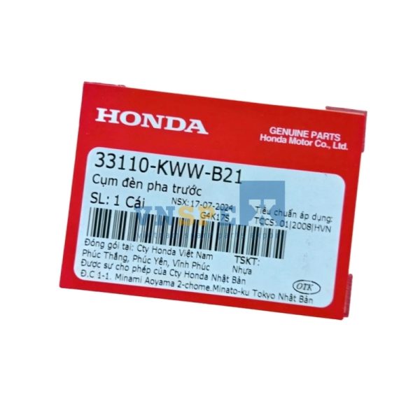 Cụm đèn pha trước HONDA WAVE (Mã: 33110KWWB21) - Hình ảnh 3