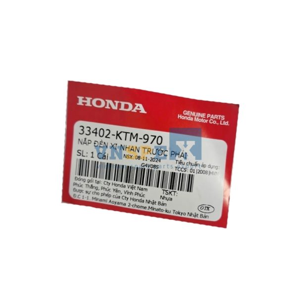 Nắp đèn xi nhan trước phải HONDA FUTURE (Mã: 33402KTM970) - Hình ảnh 3