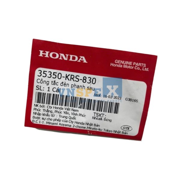 Công tắc đèn phanh sau HONDA WAVE (Mã: 35350KRS830) - Hình ảnh 3