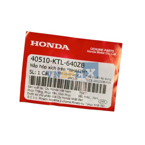 Nắp hộp xích trên *NHA62M* HONDA WAVE (Mã: 40510KTL640ZB) - Hình ảnh 3