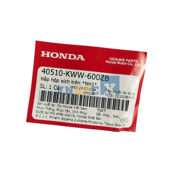 Nắp hộp xích trên *NH1* HONDA WAVE (Mã: 40510KWW600ZB) - Hình ảnh 3