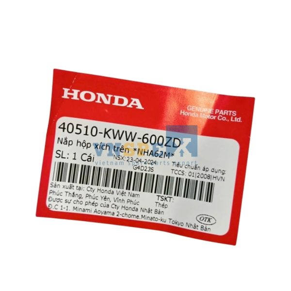 Nắp hộp xích trên *NHA62M* HONDA WAVE (Mã: 40510KWW600ZD) - Hình ảnh 3