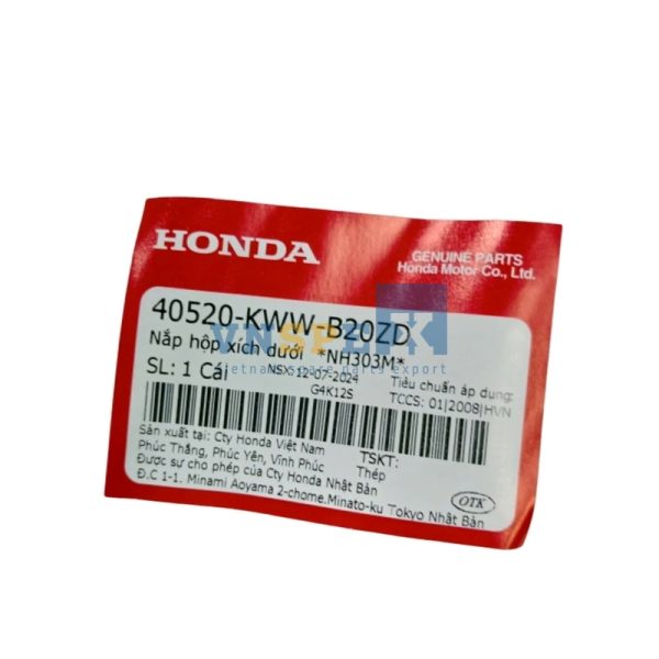 Nắp hộp xích dưới *NH303M* HONDA WAVE (Mã: 40520KWWB20ZD) - Hình ảnh 3