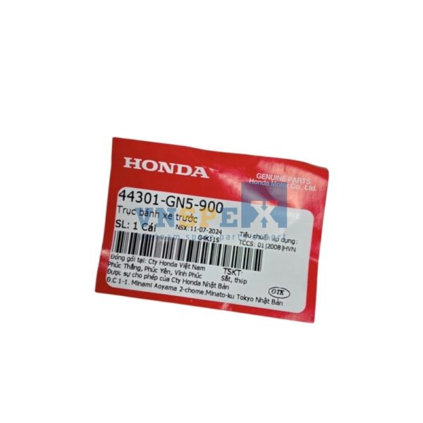 Trục bánh xe trước HONDA CLICK (Mã: 44301GN5900) - Hình ảnh 3