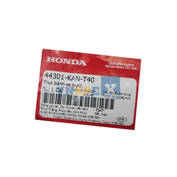 Trục bánh xe trước HONDA WAVE (Mã: 44301KANT40) - Hình ảnh 3