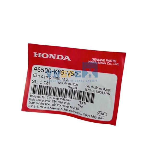 Cần đạp phanh sau HONDA WAVE (Mã: 46500K89V50) - Hình ảnh 3