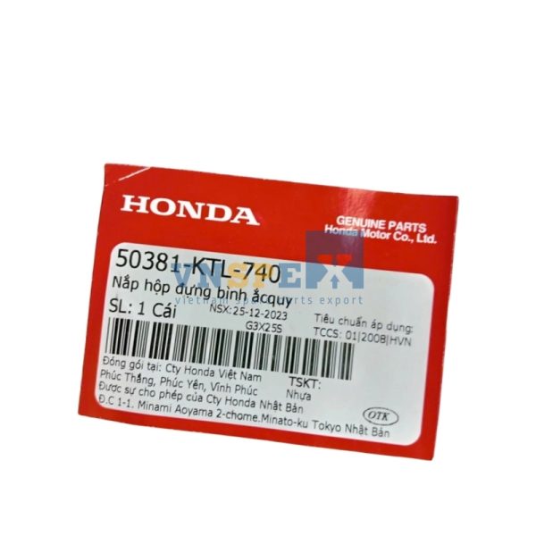 Nắp hộp đựng bình ắcquy HONDA WAVE (Mã: 50381KTL740) - Hình ảnh 3