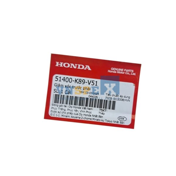 Giảm xóc trước phải HONDA WAVE (Mã: 51400K89V51) - Hình ảnh 3