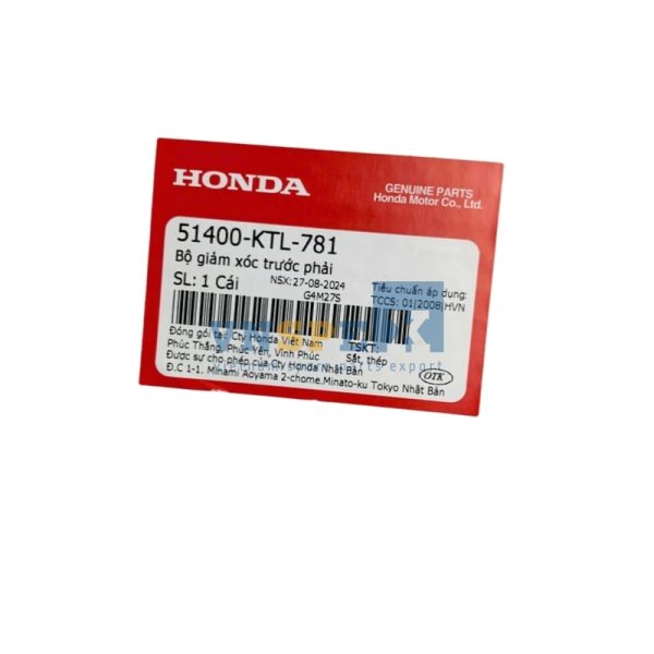 Bộ giảm xóc trước phải HONDA WAVE (Mã: 51400KTL781) - Hình ảnh 3