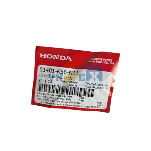 Lò xo giảm xóc trước HONDA WINNER (Mã: 51401K56N11) - Hình ảnh 3