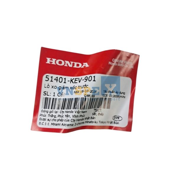 Lò xo giảm xóc trước HONDA WAVE (Mã: 51401KEV901) - Hình ảnh 3