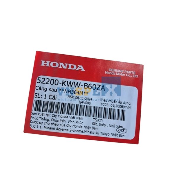 Càng sau **NH364M** HONDA WAVE (Mã: 52200KWWB60ZA) - Hình ảnh 3