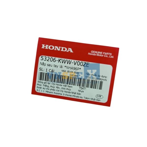 Nắp sau tay lái *NHA96P* HONDA WAVE (Mã: 53206KWWV00ZE) - Hình ảnh 3