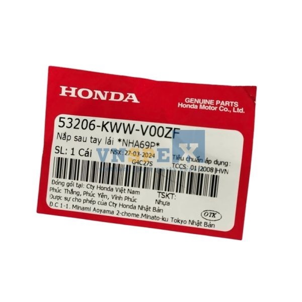 Nắp sau tay lái *NHA69P* HONDA WAVE (Mã: 53206KWWV00ZF) - Hình ảnh 3