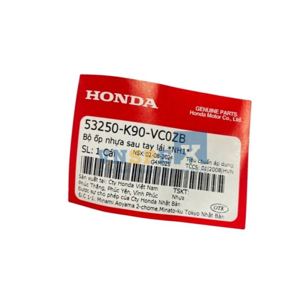 Bộ ốp nhựa sau tay lái *NH1* HONDA WAVE (Mã: 53250K90VC0ZB) - Hình ảnh 3