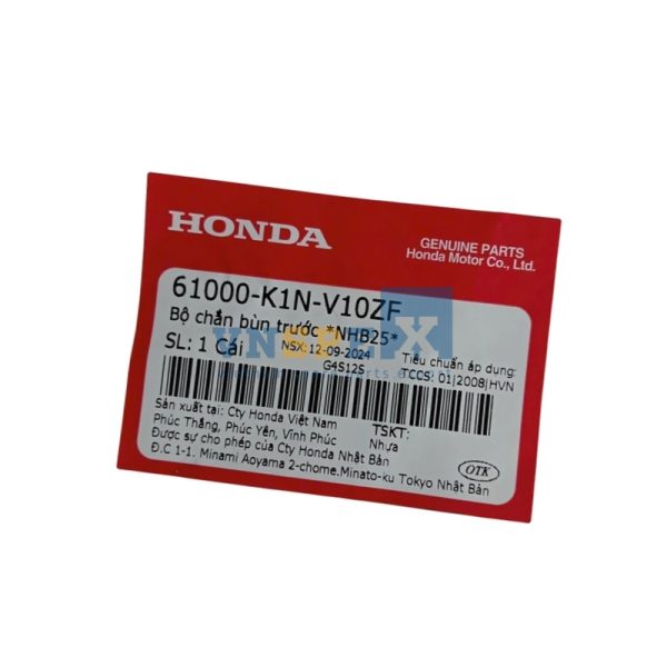 Bộ chắn bùn trước *NHB25* HONDA SH MODE (Mã: 61000K1NV10ZF) - Hình ảnh 3