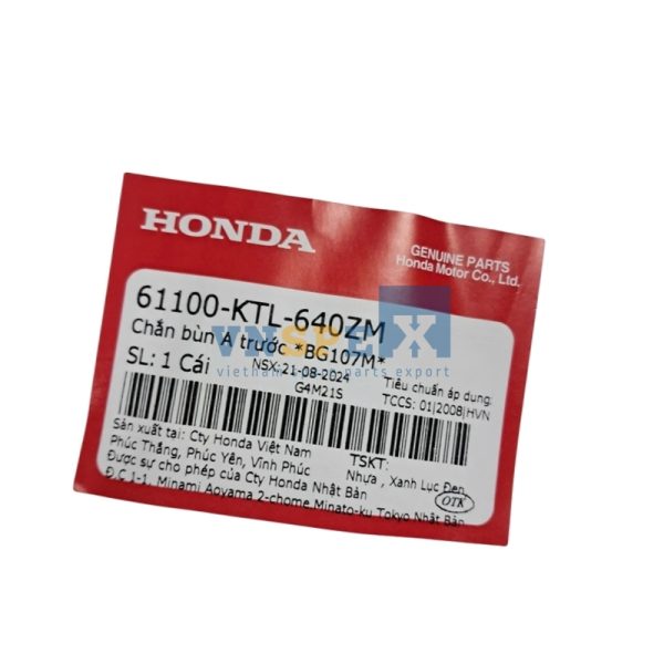 Chắn bùn A trước *BG107M* HONDA WAVE (Mã: 61100KTL640ZM) - Hình ảnh 3