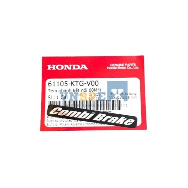 Tem phanh kết nối 60MM HONDA CLICK,SH (Mã: 61105KTGV00)