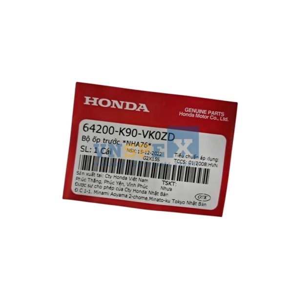 Bộ ốp trước *NHA76* HONDA WAVE (Mã: 64200K90VK0ZD) - Hình ảnh 3