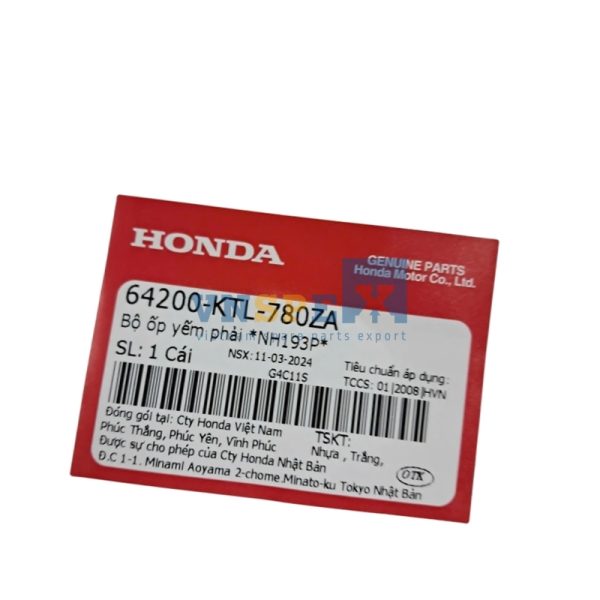 Bộ ốp yếm phải *NH193P* HONDA WAVE (Mã: 64200KTL780ZA) - Hình ảnh 3