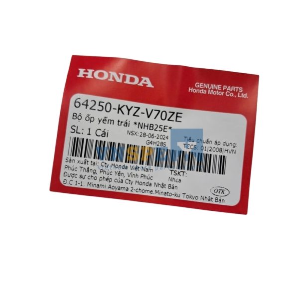 Bộ ốp yếm trái *NHB25E* HONDA FUTURE (Mã: 64250KYZV70ZE) - Hình ảnh 3