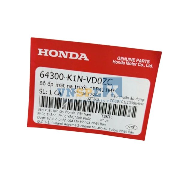 Bộ ốp mặt nạ trước *PB421M* HONDA SH MODE (Mã: 64300K1NVD0ZC) - Hình ảnh 3