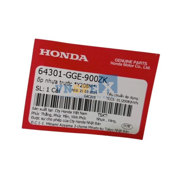 ốp nhựa trước *Y208M* HONDA LEAD (Mã: 64301GGE900ZK) - Hình ảnh 3