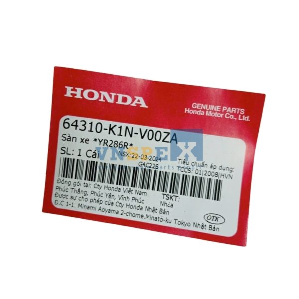 Sàn xe *YR286R* HONDA SH MODE (Mã: 64310K1NV00ZA) - Hình ảnh 3