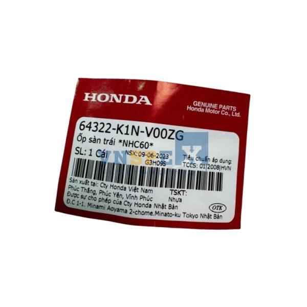 Ốp sàn trái *NHC60* HONDA SH MODE (Mã: 64322K1NV00ZG) - Hình ảnh 3