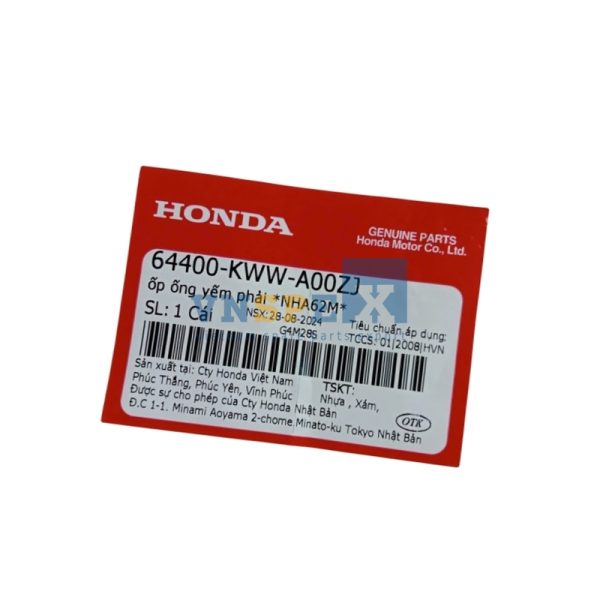 ốp ống yếm phải *NHA62M* HONDA WAVE (Mã: 64400KWWA00ZJ) - Hình ảnh 3