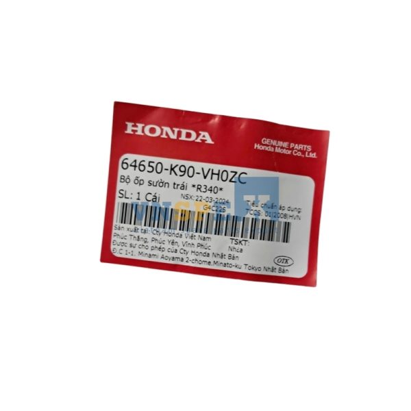 Bộ ốp sườn trái *R340* HONDA WAVE, BLADE (Mã: 64650K90VH0ZC) - Hình ảnh 3