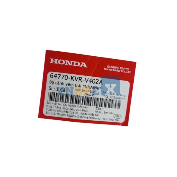 Bộ cánh yếm trái *NHA69P* HONDA WAVE (Mã: 64770KVRV40ZA) - Hình ảnh 3