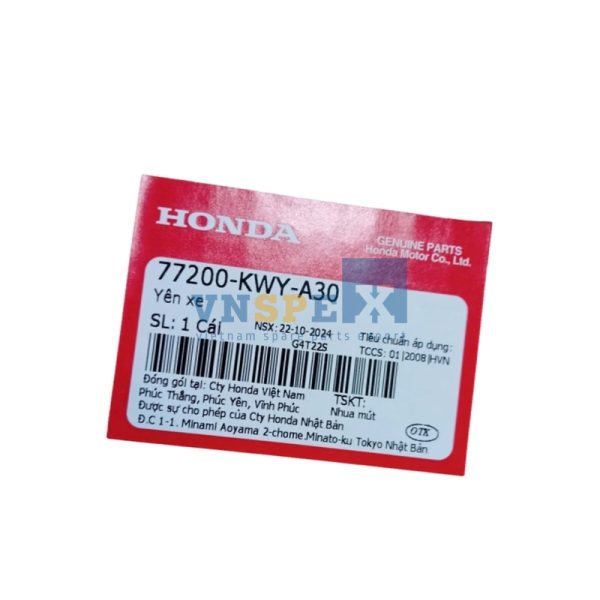 Yên xe HONDA WAVE (Mã: 77200KWYA30) - Hình ảnh 3