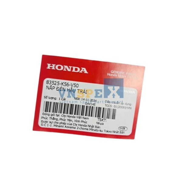 Nắp đèn hậu trái HONDA WINNER (Mã: 83525K56V50) - Hình ảnh 3