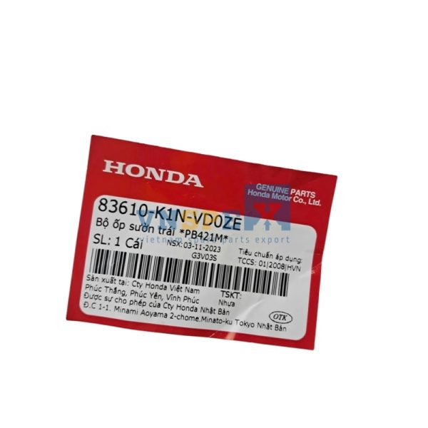 Bộ ốp sườn trái *PB421M* HONDA SH MODE (Mã: 83610K1NVD0ZE) - Hình ảnh 3