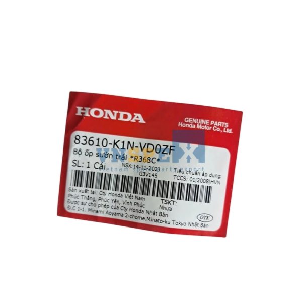 Bộ ốp sườn trái *R368C* HONDA SH MODE (Mã: 83610K1NVD0ZF) - Hình ảnh 3