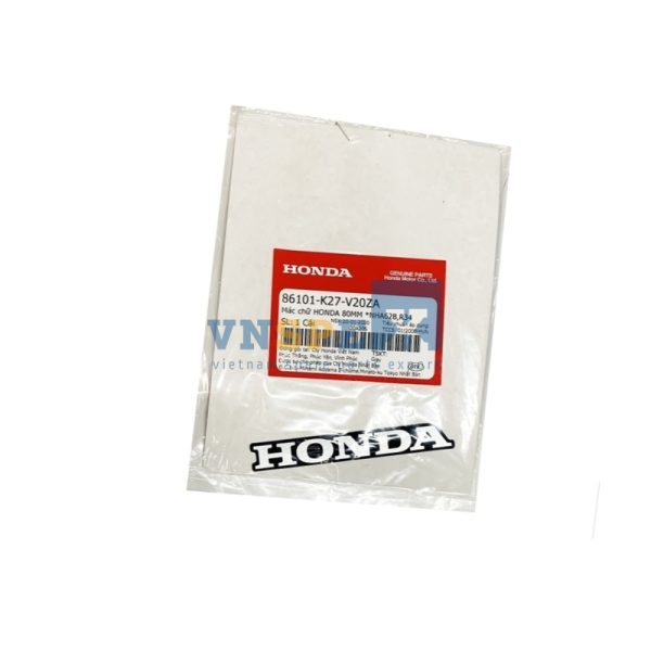 Mác chữ HONDA 80MM *NHA62B,R34 HONDA AIR BLADE (Mã: 86101K27V20ZA)