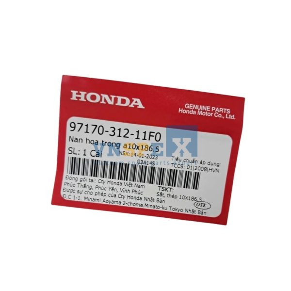 Nan hoa trong a10x186.5 HONDA WAVE (Mã: 9717031211F0) - Hình ảnh 3