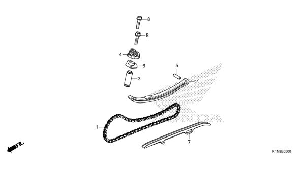 E-5 | XÍCH CAM - TENSIONER | SH MODE (CATALOGUE PHỤ TÙNG)